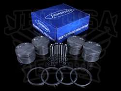 Supertech High Performance Forged Pistons W/Rings - B-series VTEC